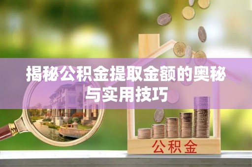 政和揭秘公积金提取金额的奥秘与实用技巧