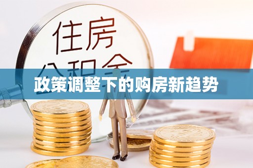 政和政策调整下的购房新趋势