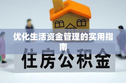 政和优化生活资金管理的实用指南