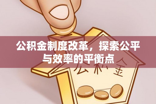 政和公积金制度改革，探索公平与效率的平衡点